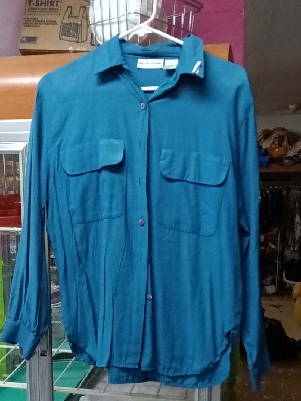 Rails Teal Button-Down Shirt - Classic Women's Utility Top
